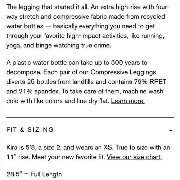 Girlfriend Collective Black Leggings - Picture 11 of 11